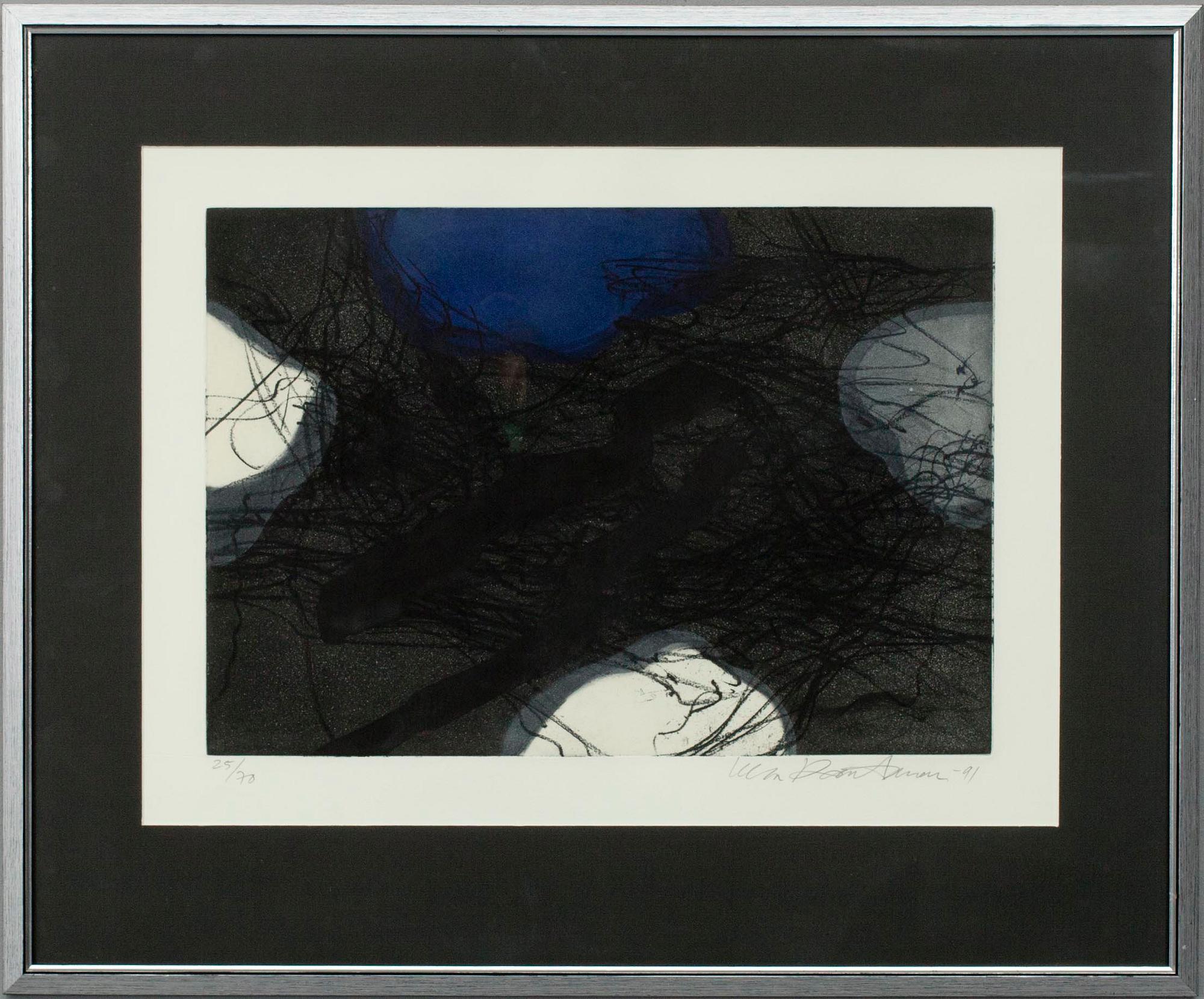 ULLA RANTANEN (FINLAND), etsning, 25/70, sign. och dat. -91.