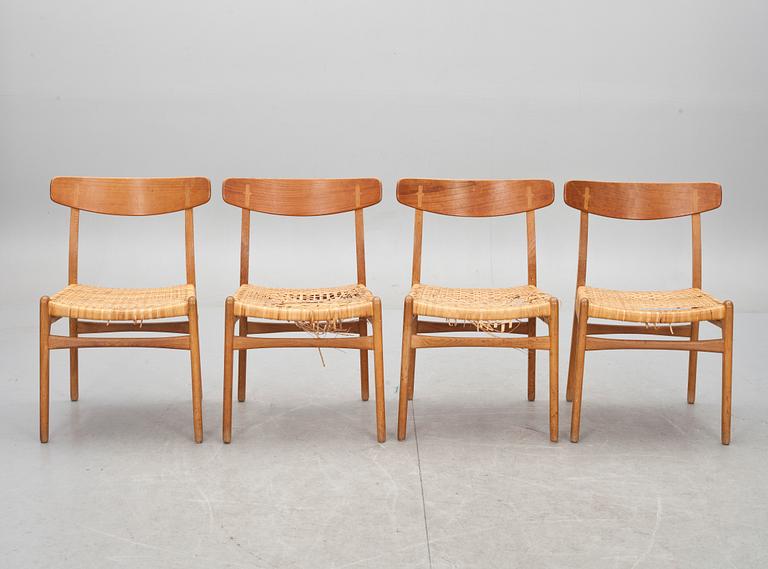 STOLAR, 4 st, "CH-23", Hans J. Wegner, Carl Hansen & søn, Danmark.