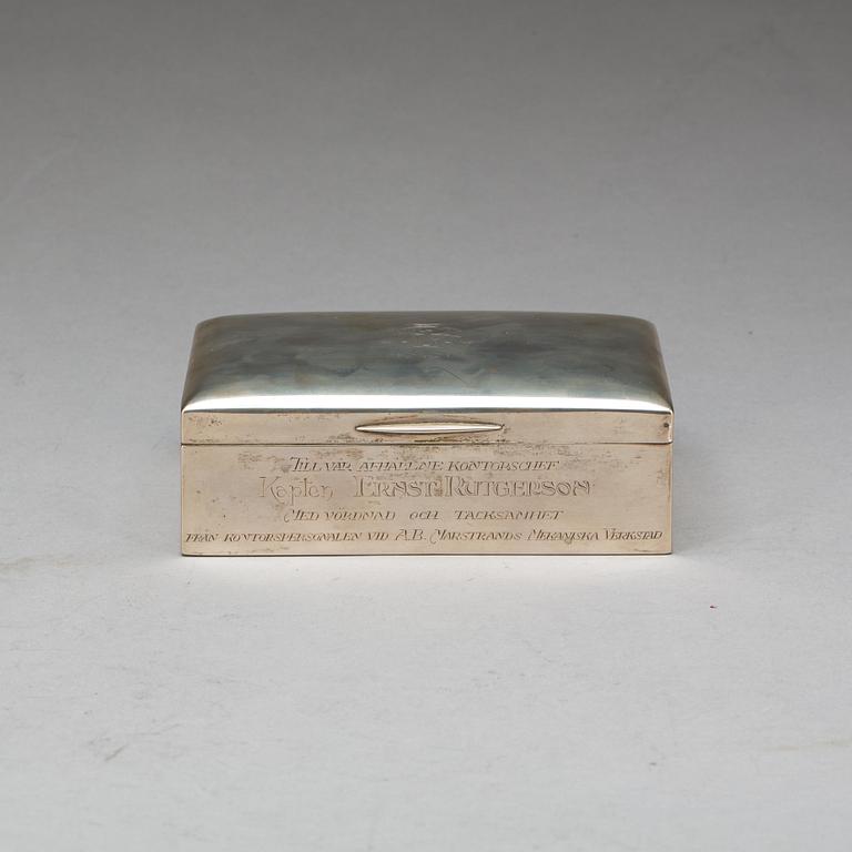 CIGARETTSKRIN, silver. K. Anderson 1918.
