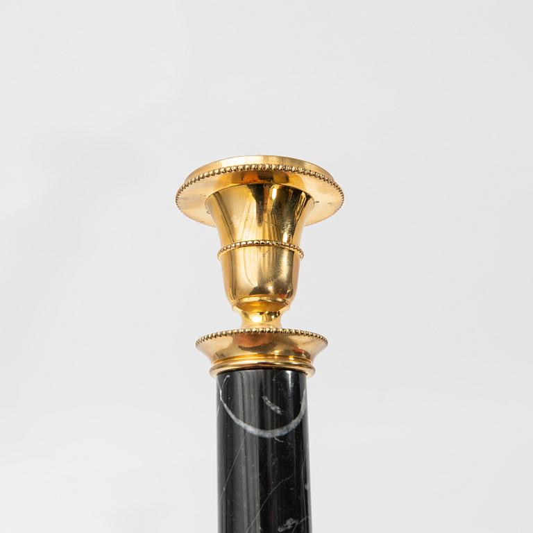 Ljusstakar, ett par, Skultuna, "Jubileumsljusstaken Adolf Fredrik".