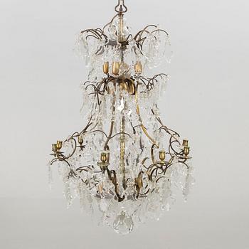 A first hal of the 20th century baroque style chandelier.