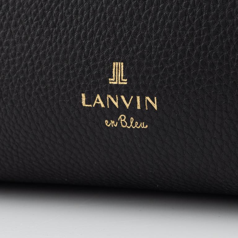 Lanvin a black leather bag.