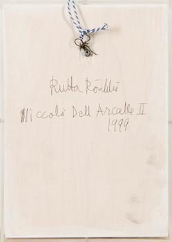 mixed media / drawing and 3D paper casting, a tergo signed and dated 1999.