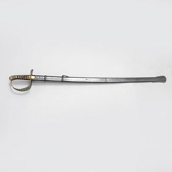 Sabel, svensk, för kavalleriet m/1867-93 med balja.