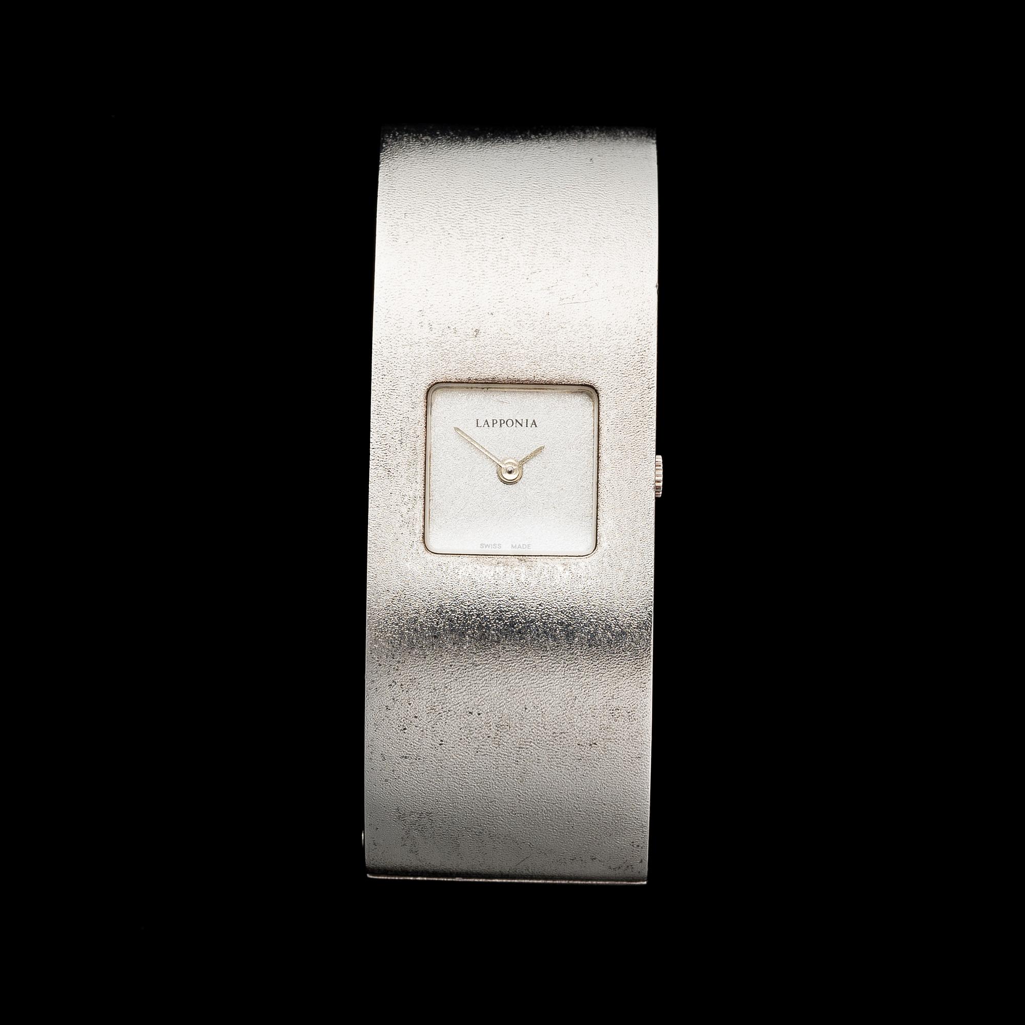BJÖRN WECKSTRÖM, "Protos 2" armbandsur, silver. Lapponia 1980.