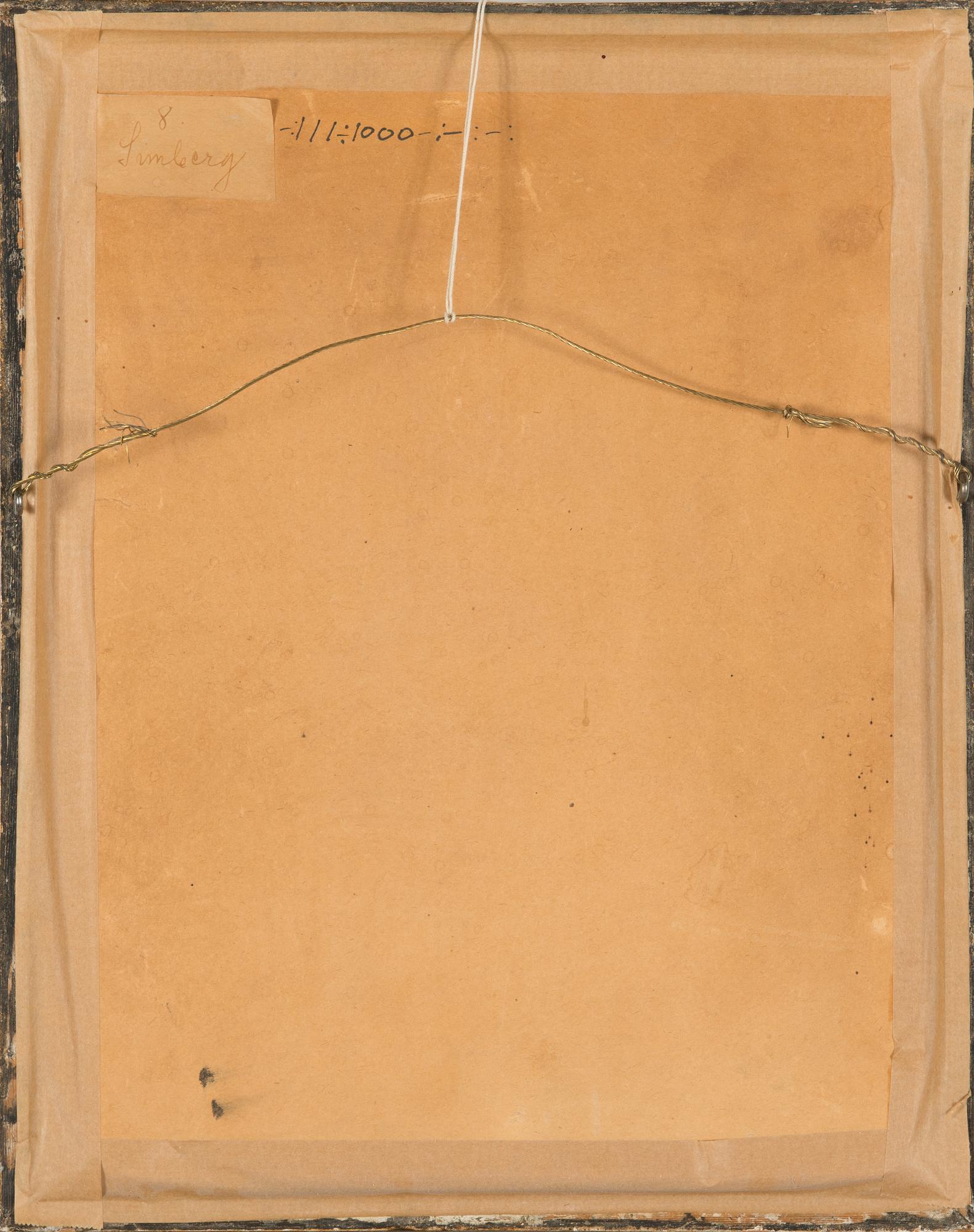 Hugo Simberg, linjeetsning och torrnål, signerad fecit.