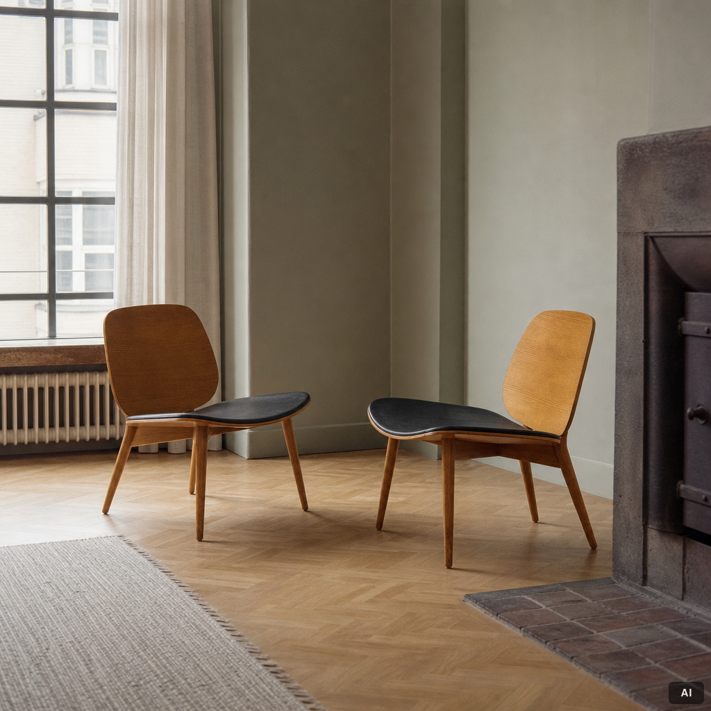 Jonas Lindvall, a pair of 'Papa' lounge chairs for Skandiform, 21st century.