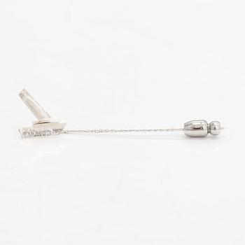 Lapponia, A sterling silver ring, a pair of earrings and a tie pin.
