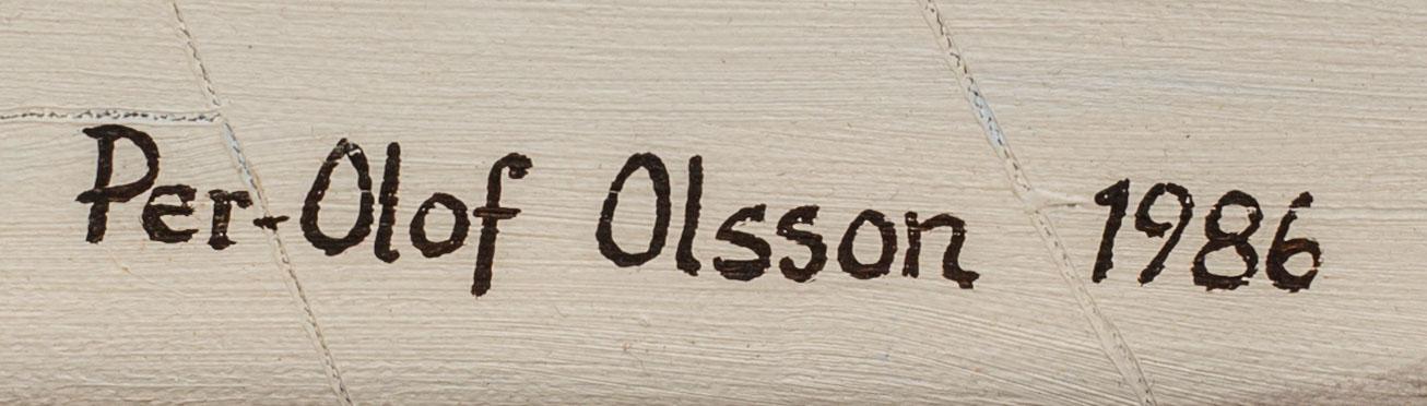 PER-OLOF OLSSON, olja på duk, signerad och daterad 1986.