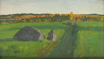 Hugo Simberg, Evening Sun over a Summer Landscape.