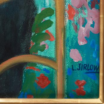 Lennart Jirlow, The artist by the easel.