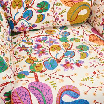 Josef Frank, a pair of "Liljevalchs" easy chairs, Firma Svenskt Tenn, Sweden 2010.