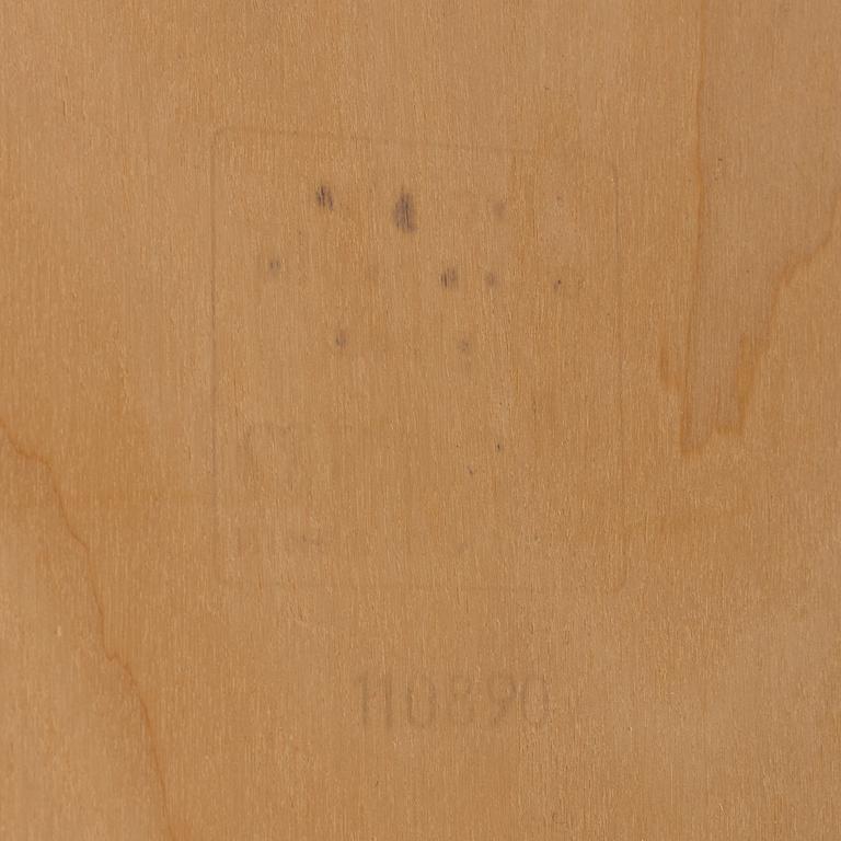 ALVAR AALTO, a model 82A birch table from Artek, Finland, dated 110890.