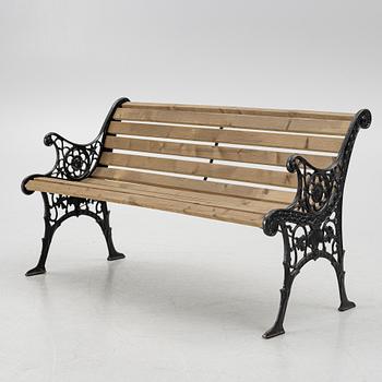 A garden bench, 20th century.