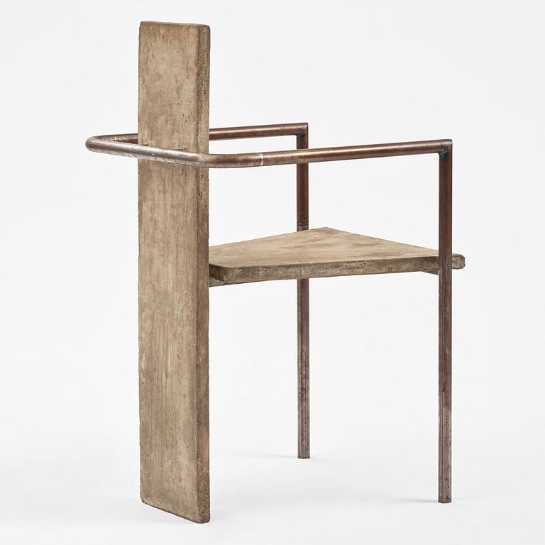 Jonas Bohlin, karmstol, "Concrete", provex, Källemo, Värnamo, efter 1981.