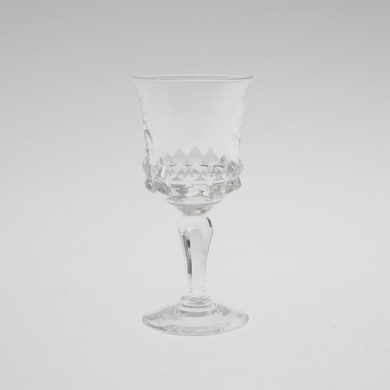 INGEBORG LUNDIN, glasservis, 23 delar, glas, "Silvia", Orrefors.