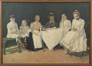 AXEL KULLE, olja på duk, signerad och daterad 1905.