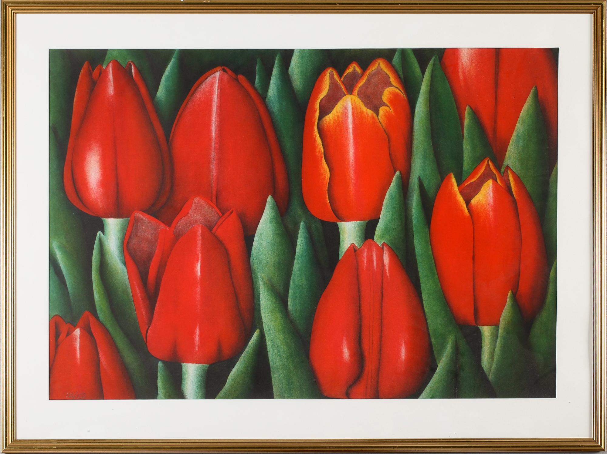 EVA BOSTRÖM, färglitografi, signerad, numrerad 126/250.