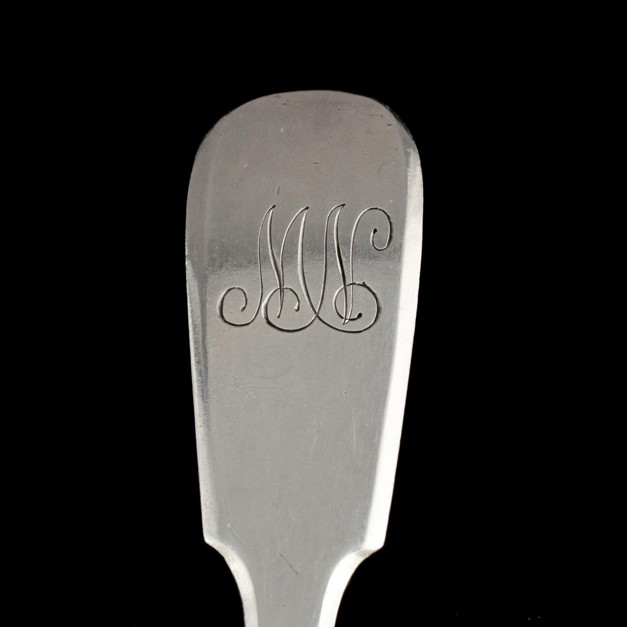 MATGAFFLAR,  12 st, silver, Mathias Kilpeläinen,  St Petersburg, Ryssland, 1879. Vikt 840 g.