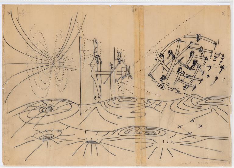 Roberto Matta, Untitled (Salamander).