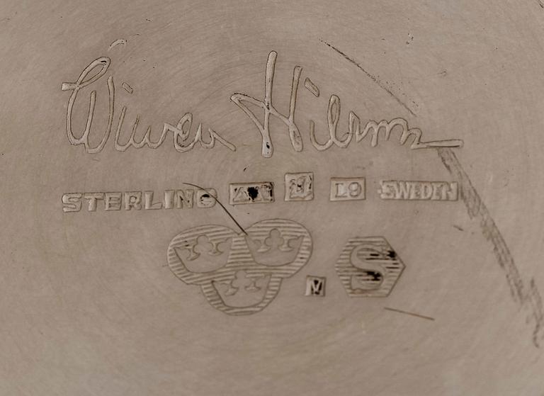 BÄGARE, Sterlingsilver, Wiwen Nilsson, Lund,  1961. Totalvikt 357 g.