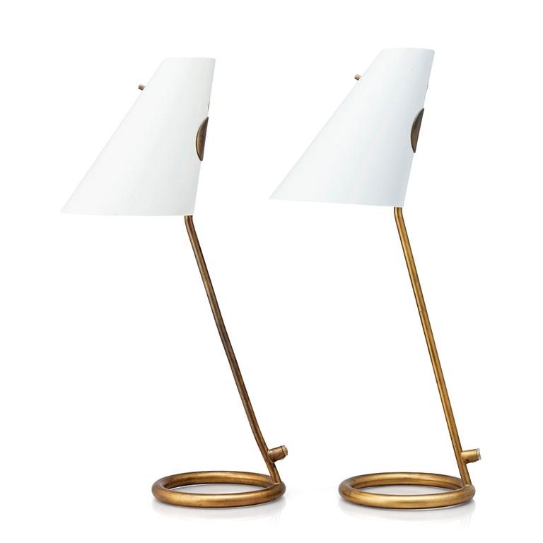 Hans-Agne Jakobsson, a pair of table lamps, model "B 90", Hans-Agne Jakobsson AB, Åhus/Markaryd, 1950s.