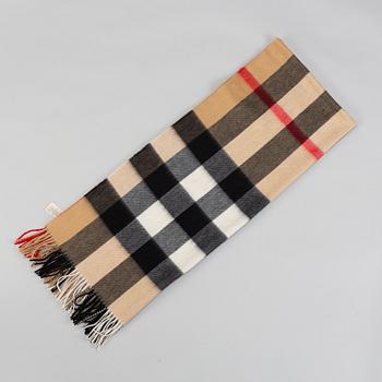 BURBERRY, a cashmere scarf.