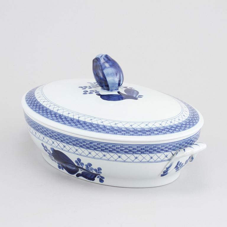 SERVIS, 58 delar, fajans, Aluminia, "Tranquebar", Danmark.