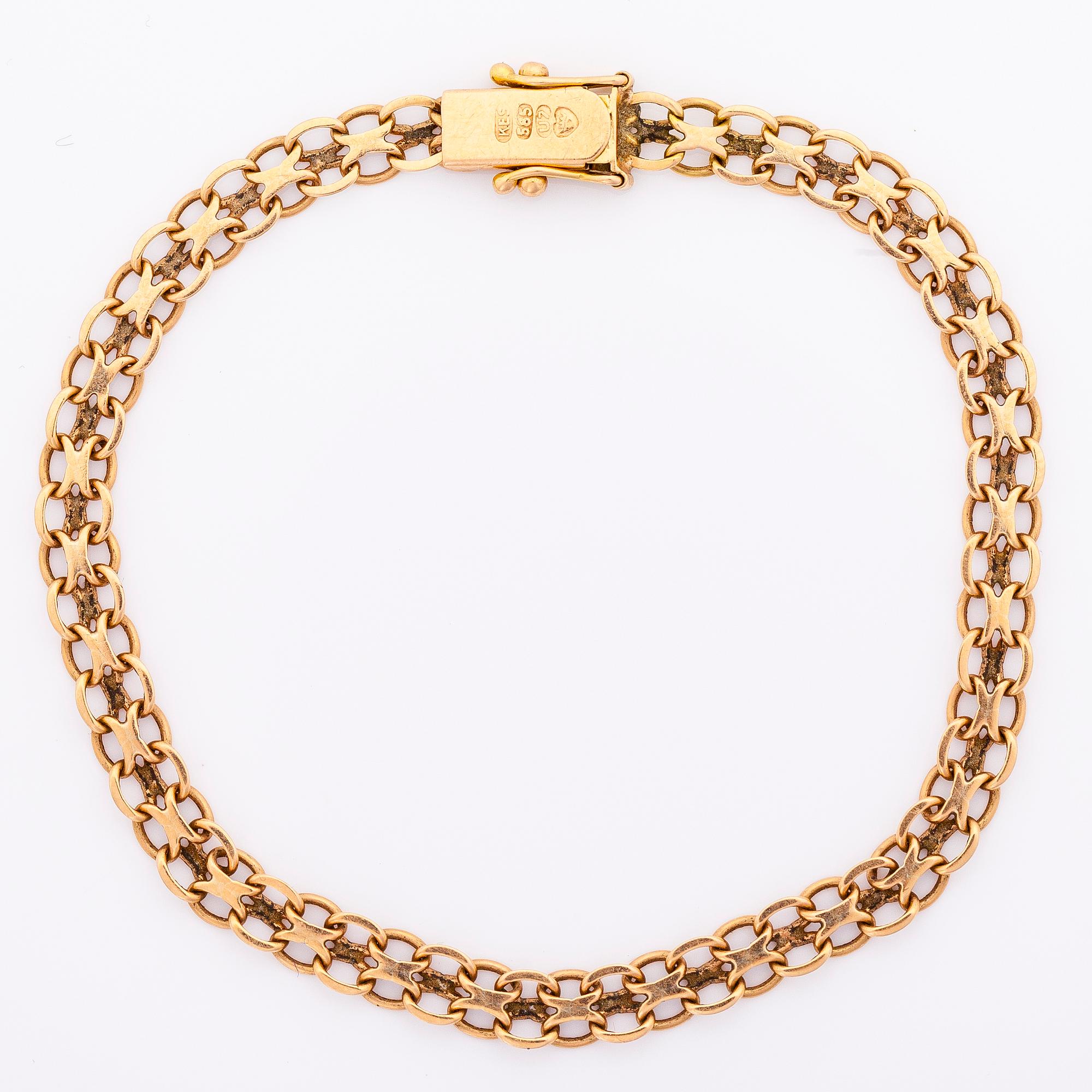 ARMBAND, 14K guld, Laatukoru, Hyvinge 1973.