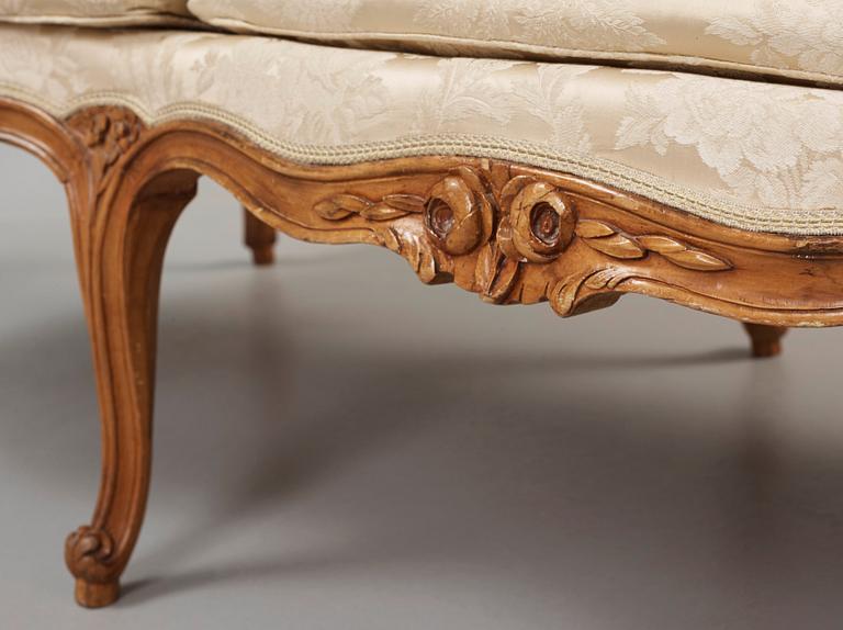 SOFFA. Tyskland, 1700-talets mitt. Rokoko.