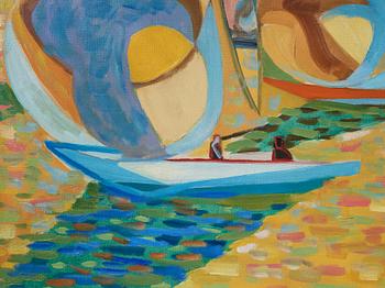 Tage Hedqvist, olja på duk, signerad och daterad 1945.