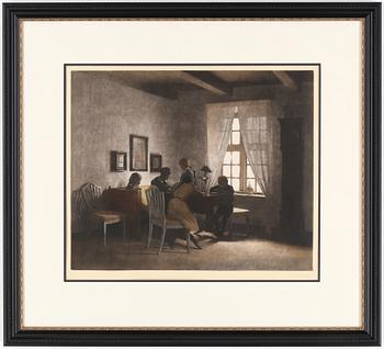 Peter Ilsted · PETER ILSTED, mezzotintetsning, signerad.