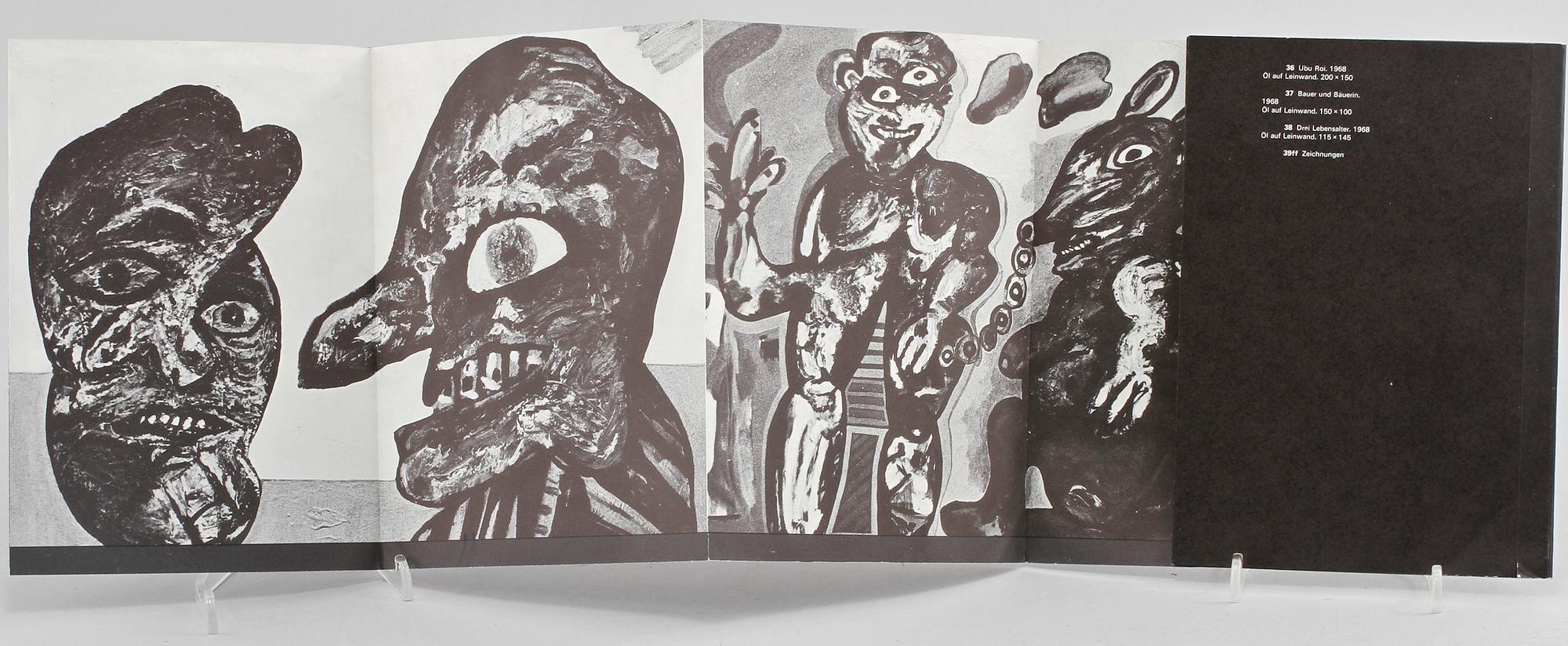 UTSTÄLLNINGSKATALOG, signerad Jean Van Swaanswijk Lucebert, 1960-tal.