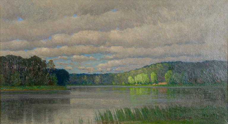 Alfred Scherres, Cloudy Landscape.