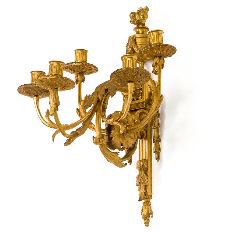 Applique, Louis XVI, kring 1780, sannolikt Paris.