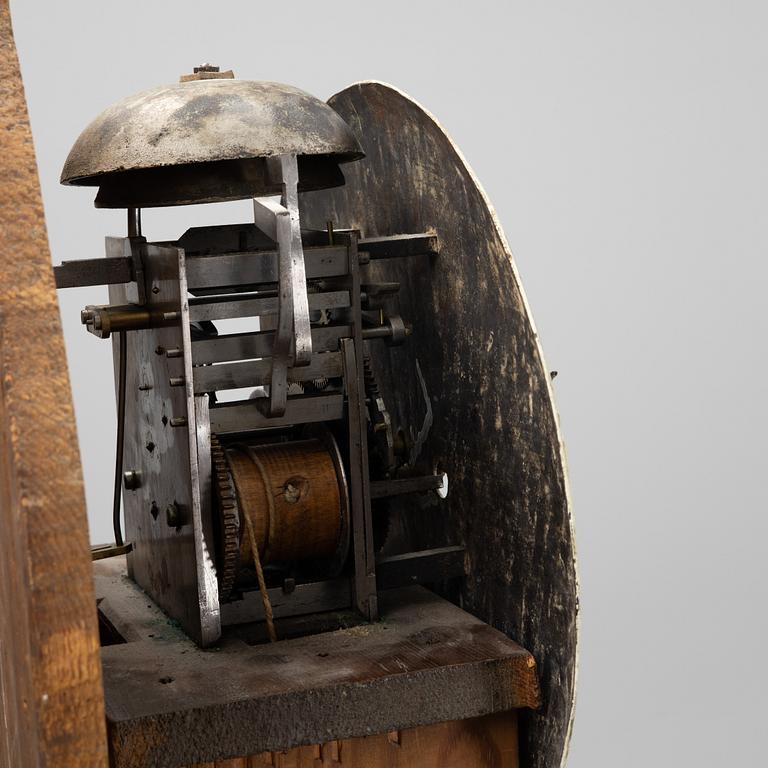 An 18th Century painted long case clock.