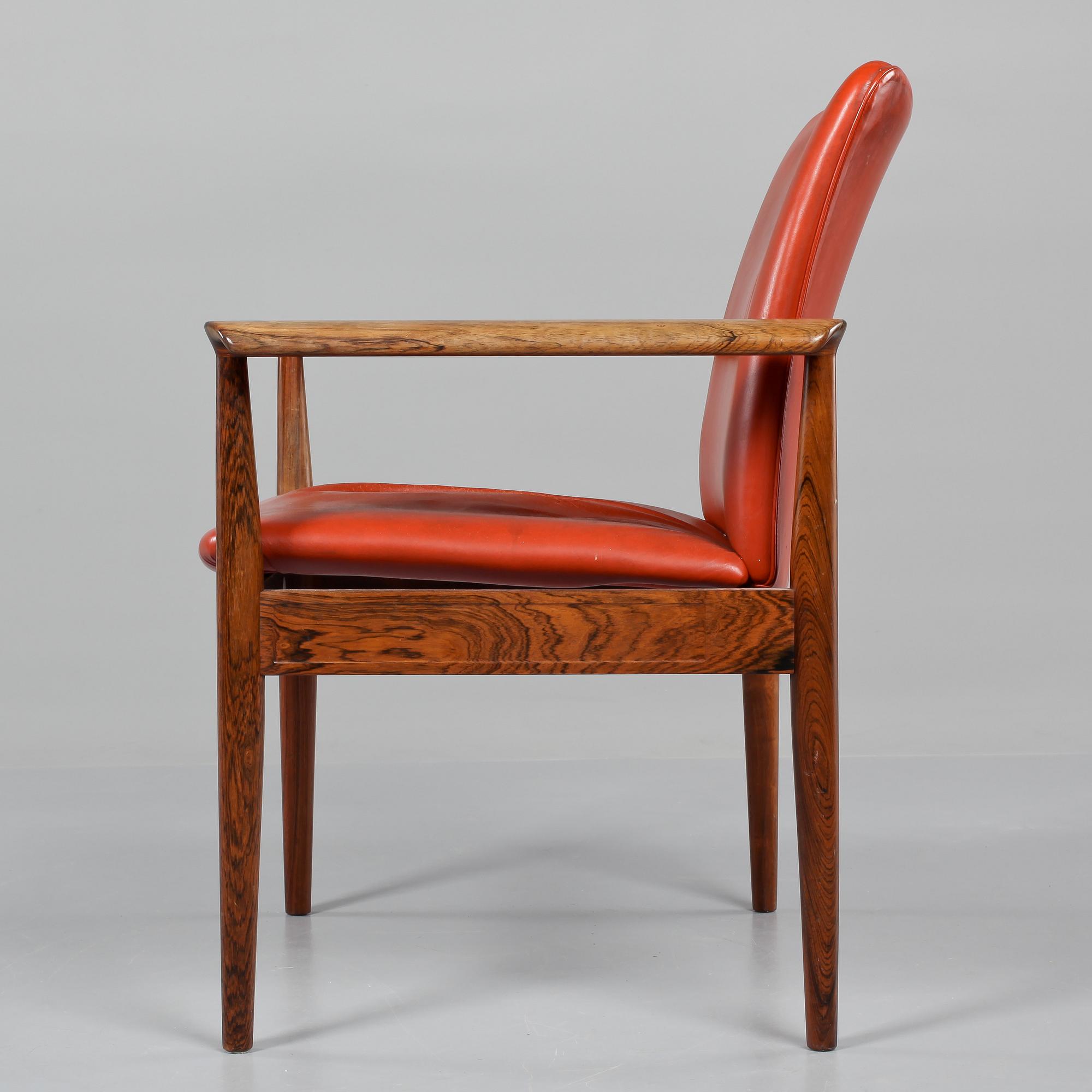 KARMSTOL, "Diplomat", Finn Juhl, France & Søn, 1900-talets andra hälft.
