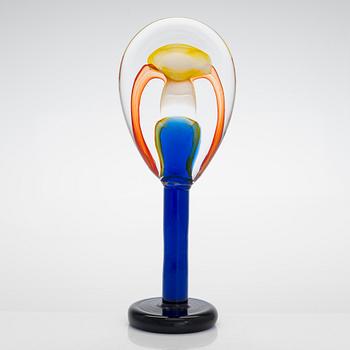 Oiva Toikka, glasskulptur, "Lollipop", signerad O. Toikka IITTALA 2016 25/100.