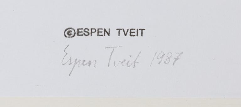 Espen Tveit, silver gelatin photo, signed and dated 1987 verso.