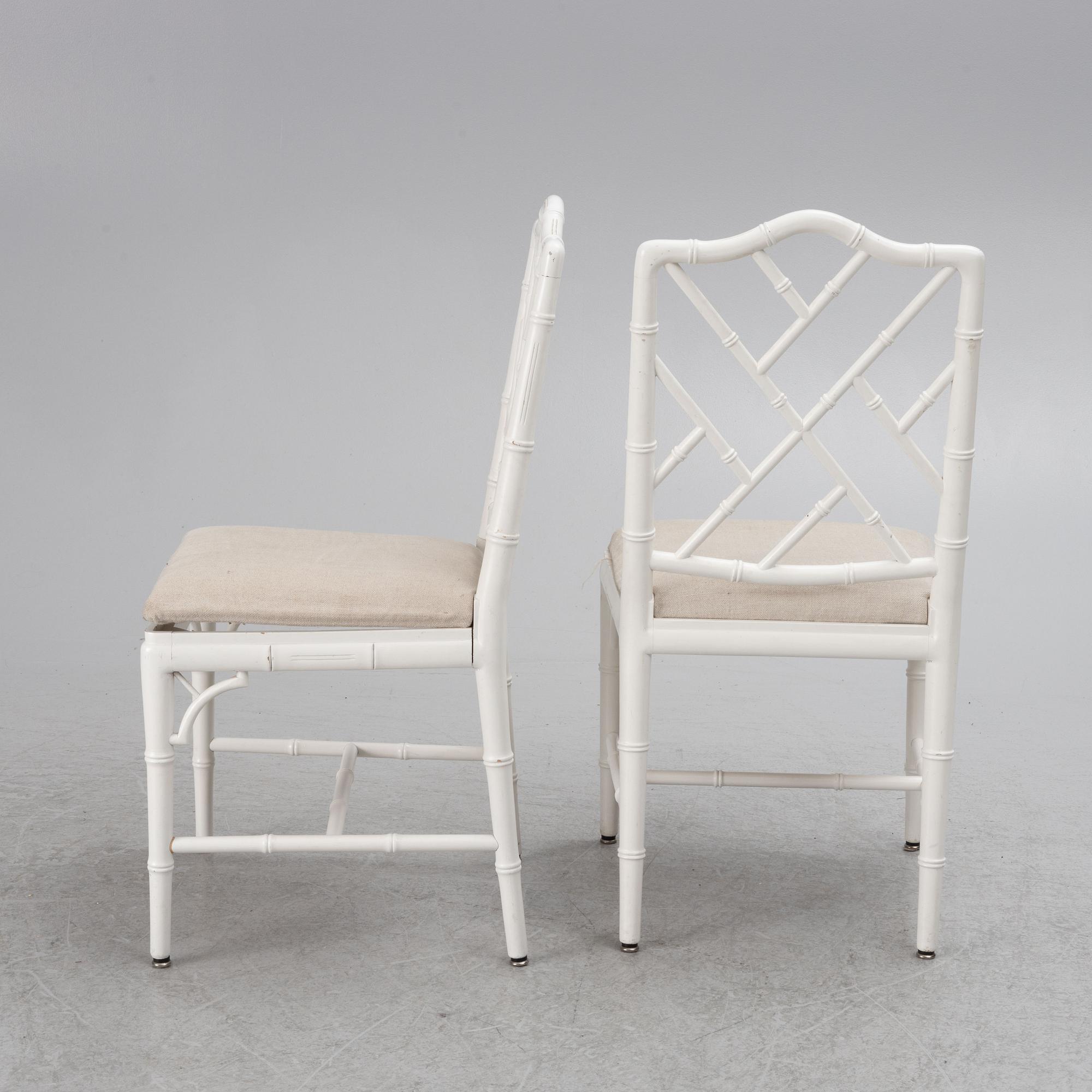 A 7-piece dining group, Miranda of Sweden, late 20th Century.