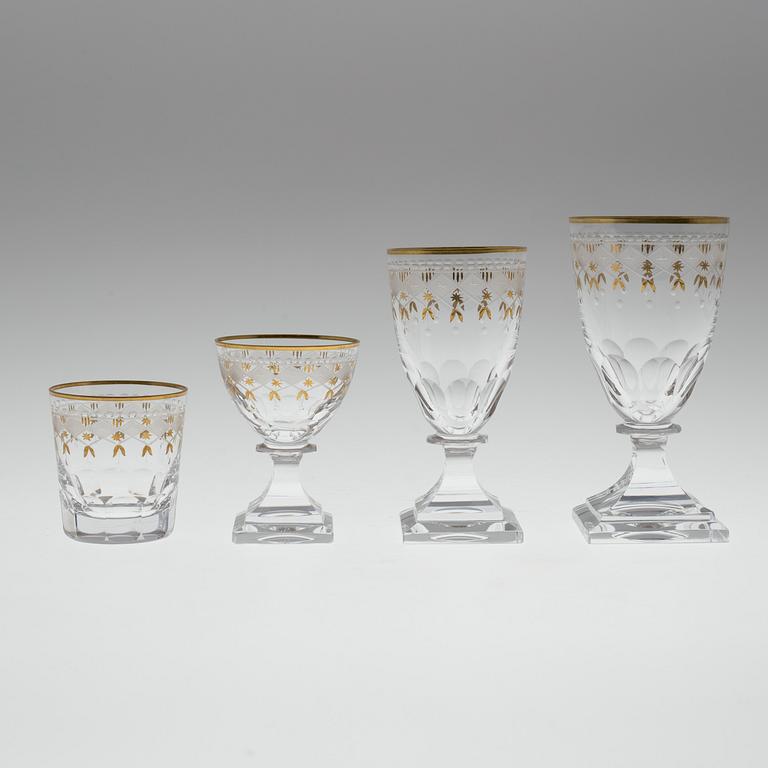 24 pieces of a glass service, 'Odelberg Junior', Kosta.