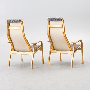 Yngve Ekström, a pair of 'Lamino' easy chairs, Swedese 2004.