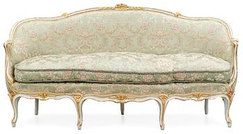 502. A Swedish Rococo 18th century sofa.