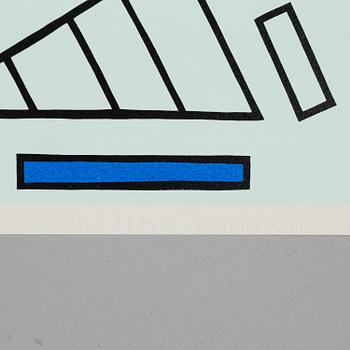 A serigraphy by Olle Baertling, numbered 1/21.