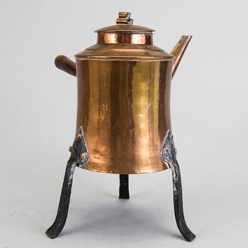 KAFFEKANNA, koppar, gustaviansk, sent 1700-tal.