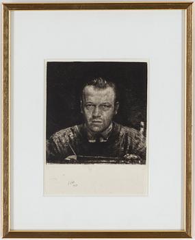 AXEL FRIDELL, etching, signed and dated in the print.