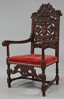 KARMSTOL, barockstil, 1900-tal.