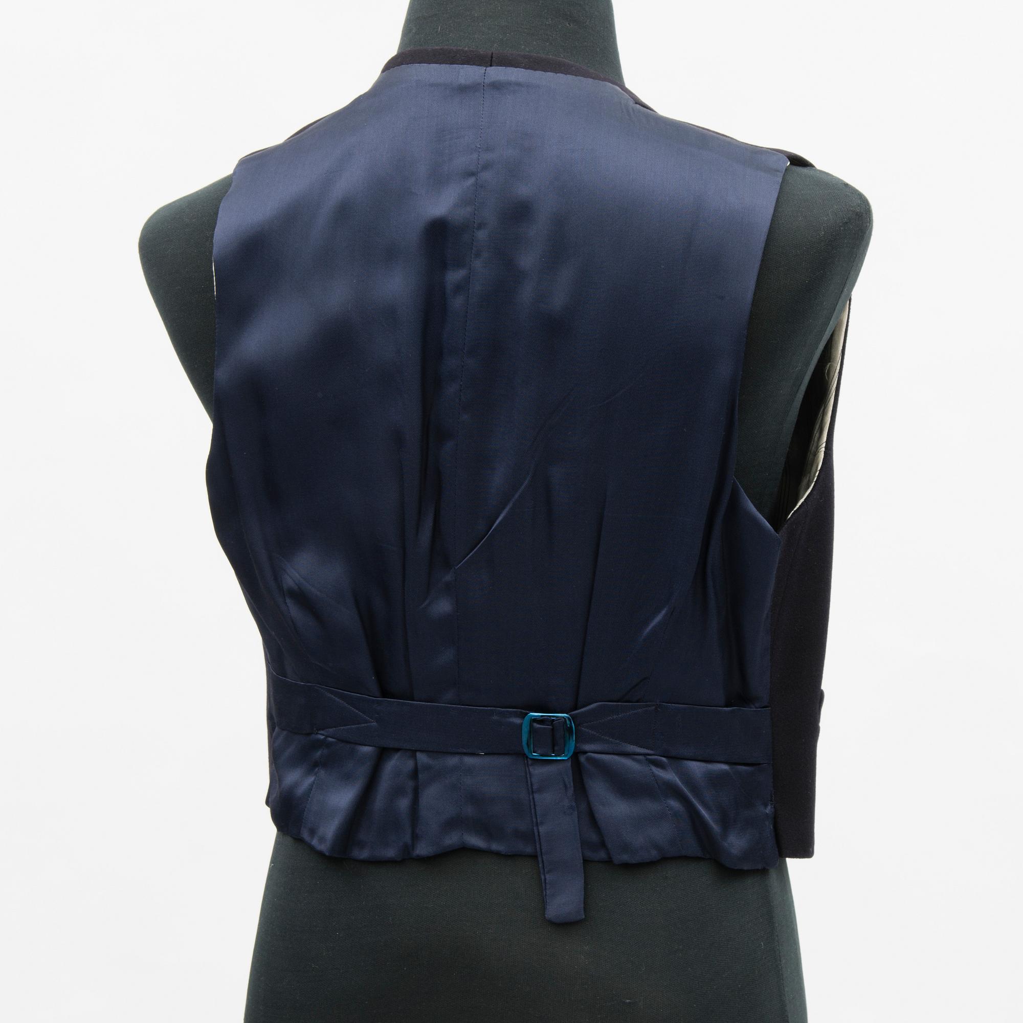 A Finnish naval officer's mess uniform and cape, second half of 20th Century.