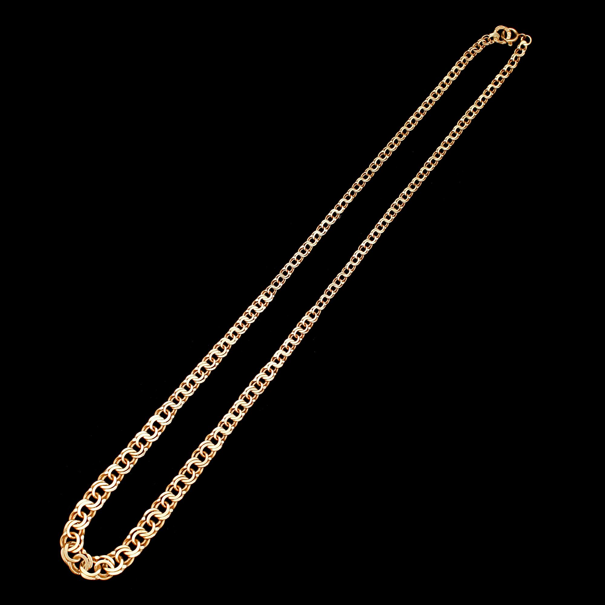 COLLIER, 18 k guld, svenska stämplar. Vikt ca 15 g.