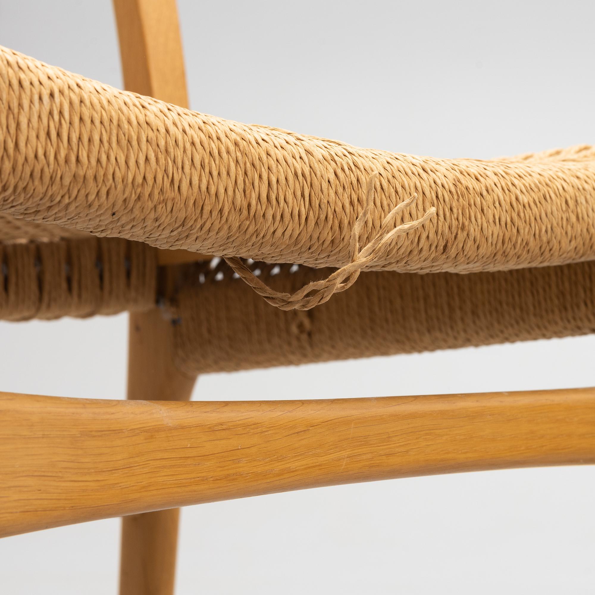 Hans J Wegner, chairs, 8 pcs, CH 23 "The Dining Chair", Carl Hansen & Son, Odense, Denmark.